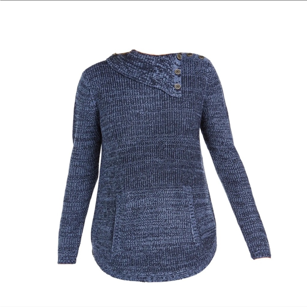 Style & Co Womens Envelope Neck Kangaroo Pocket Knit Sweater Sz PP00. - Picture 3 of 7